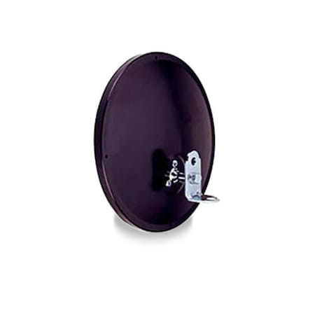 Velvac 8-1/2 Offset Mount Convex Black 708504